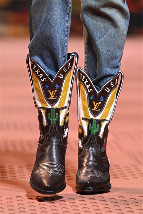 christian louis vuitton cowboy boots|louis vuitton boots street style.